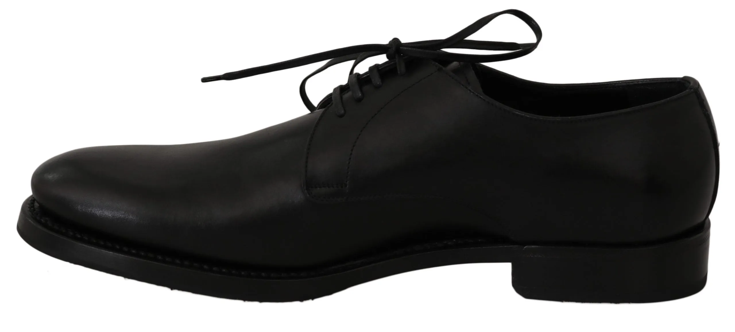 Elegant Black Leather Derby Dress Shoes sold by Louxly product image thumbnail 4