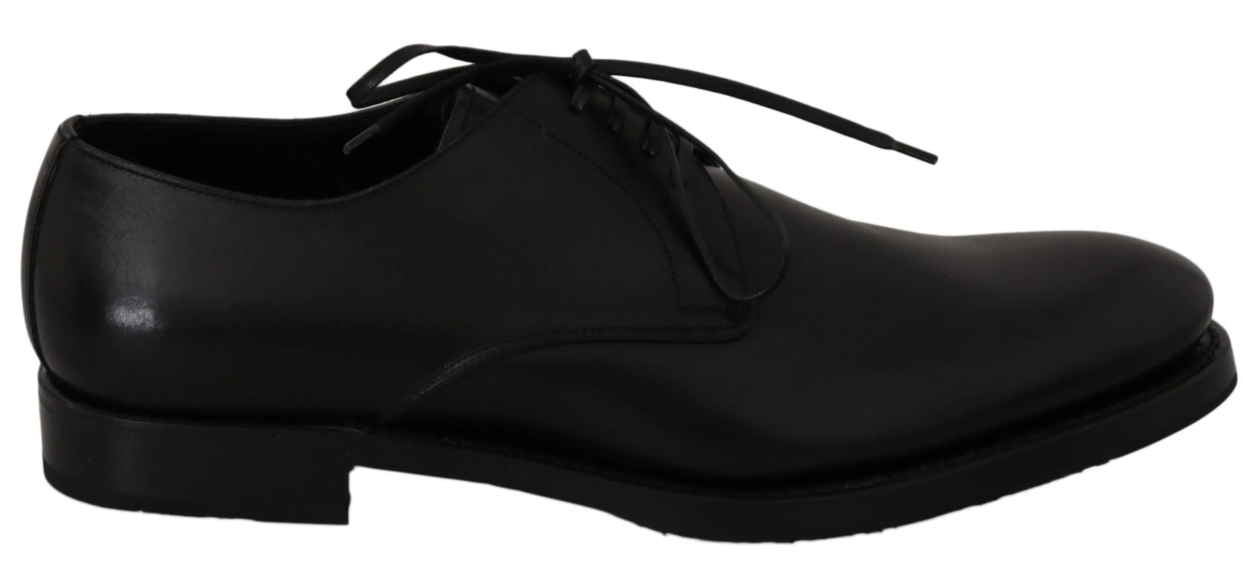 Elegant Black Leather Derby Dress Shoes sold by Louxly