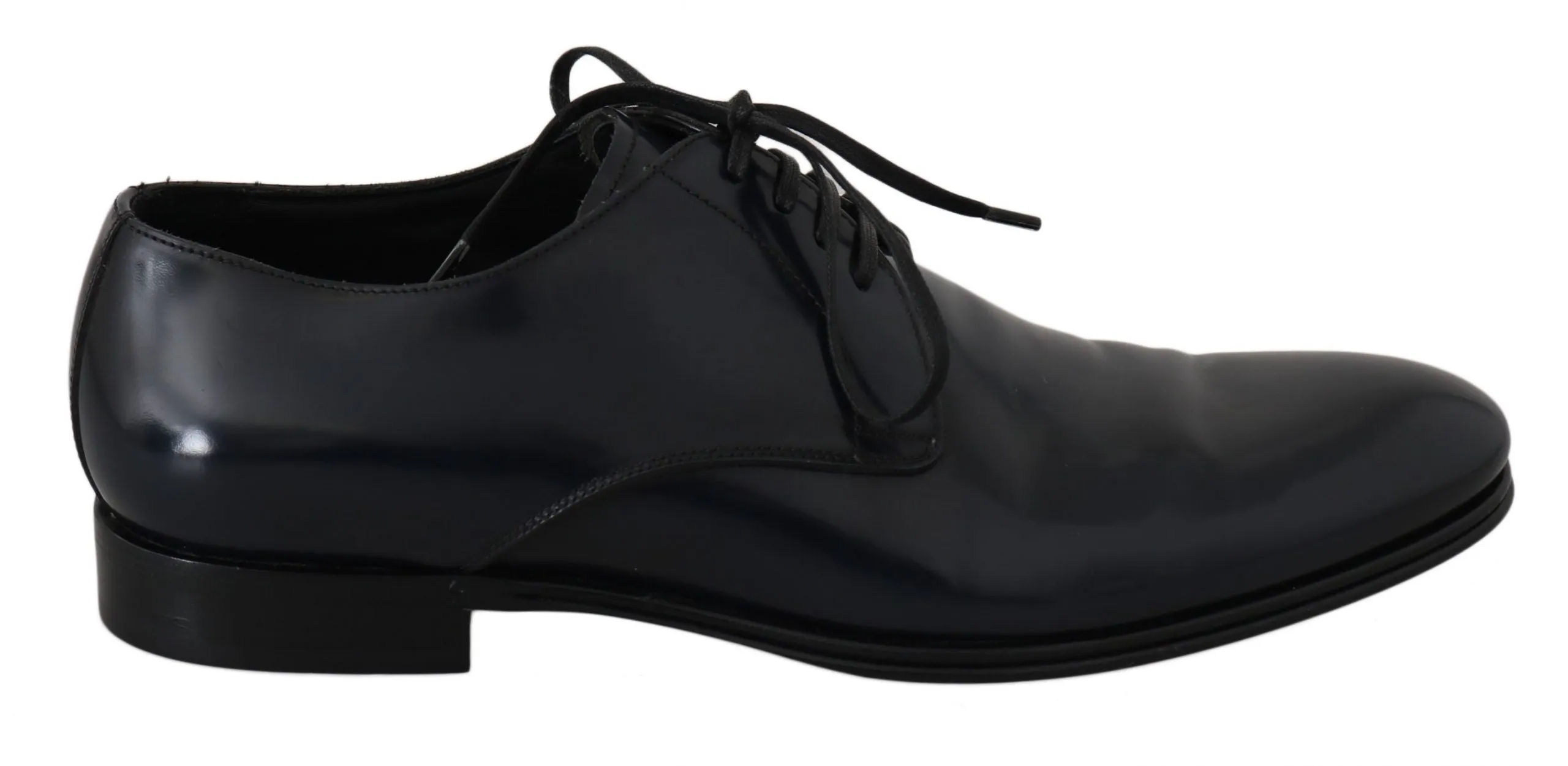 Elegant Dark Blue Leather Derby Dress Shoes sold by Louxly