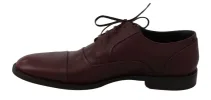 Elegant Bordeaux Leather Dress Shoes sold by Louxly