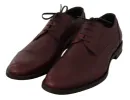 Elegant Bordeaux Leather Dress Shoes sold by Louxly