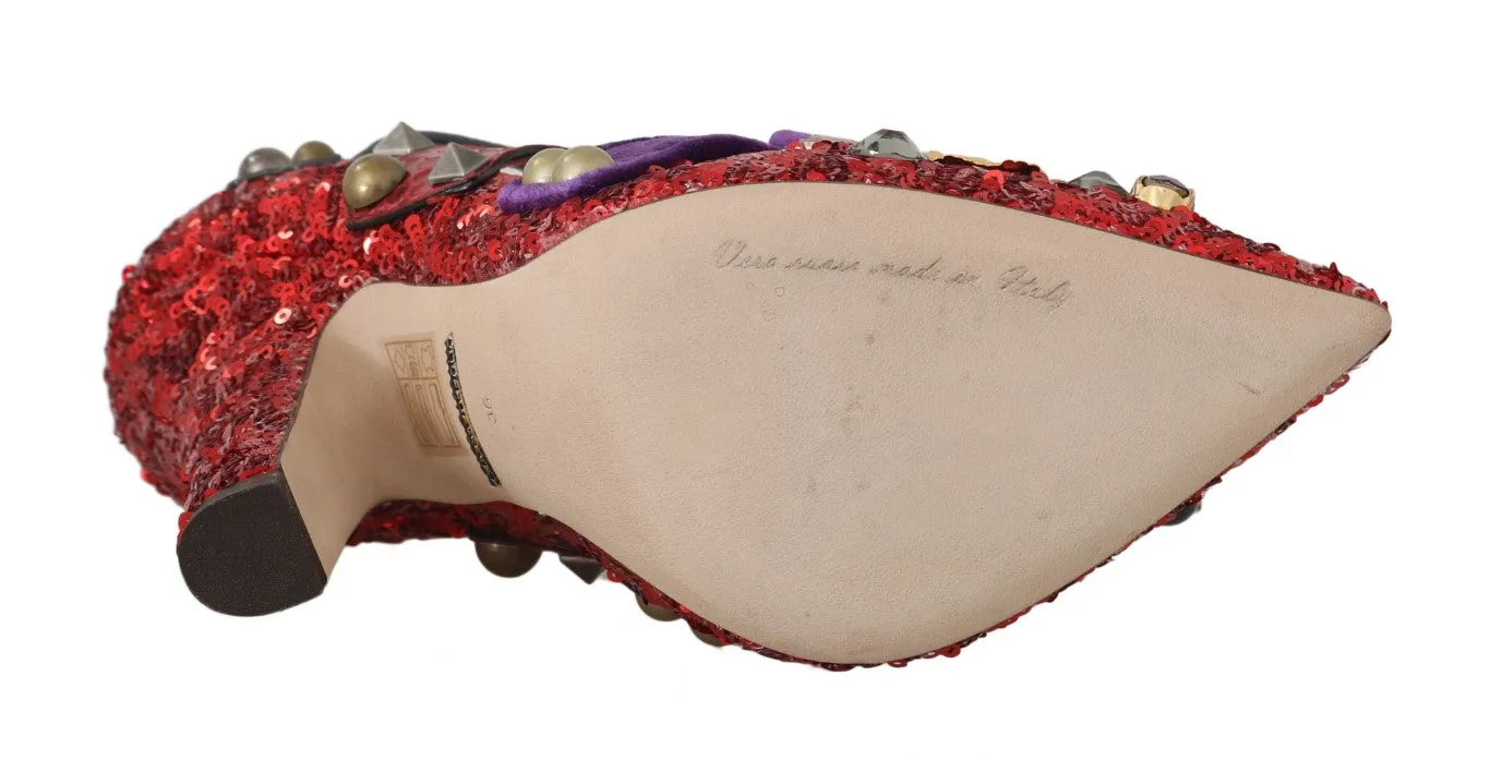 Red Bellucci Alta Moda Embellished Pumps sold by Louxly product image thumbnail 2