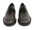 Elegant Gray Brown Leather Lace-up Shoes sold by Louxly