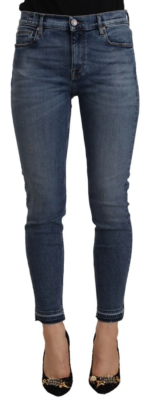 Chic Slim Fit Blue Washed Jeans sold by Louxly