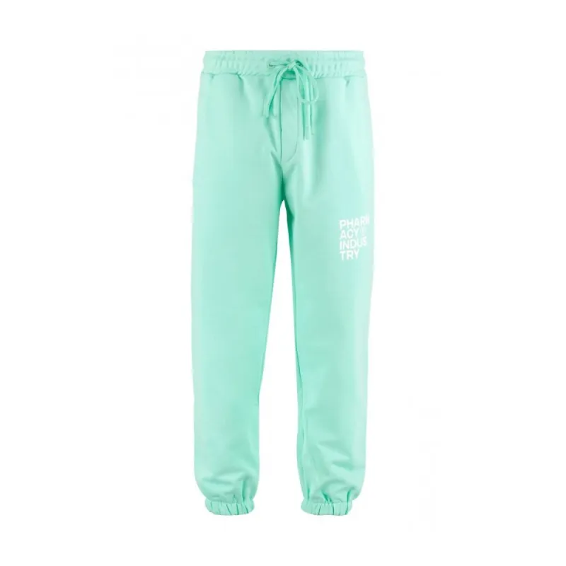Emerald Cotton Trousers with Logo Detail sold by Louxly
