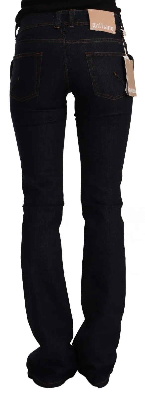 Chic Flared Mid-Waist Black Jeans sold by Louxly product image thumbnail 3