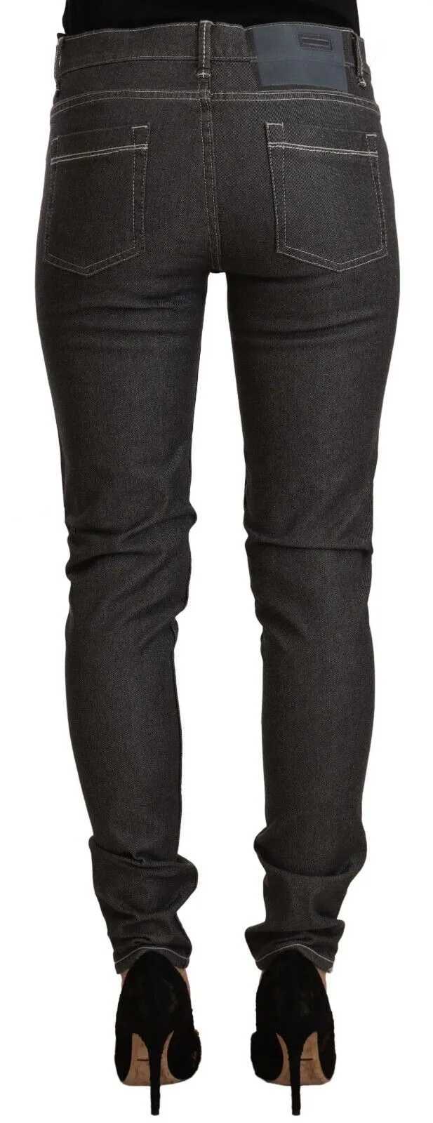 Chic Mid Waist Skinny Black Jeans sold by Louxly product image thumbnail 3