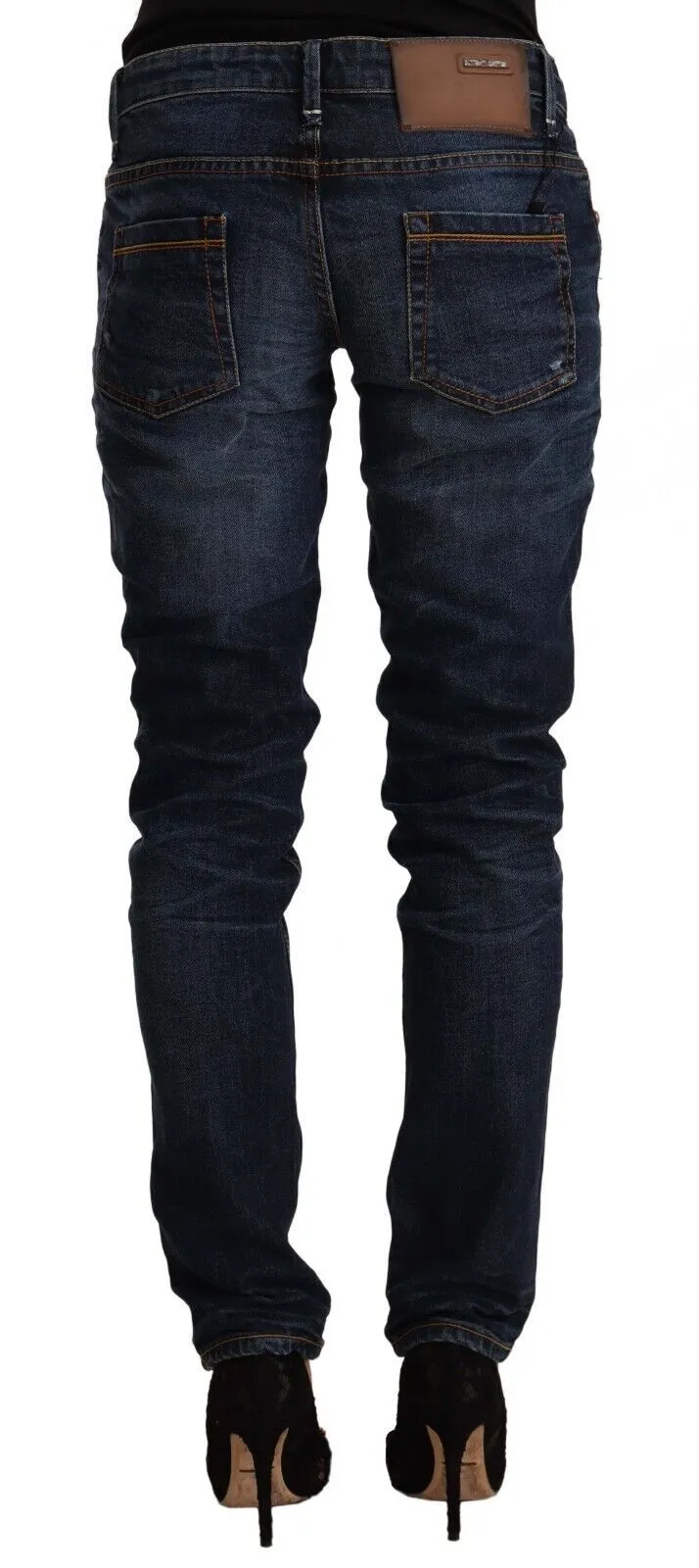 Chic Slim Fit Blue Washed Denim sold by Louxly product image thumbnail 3
