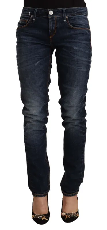Chic Slim Fit Blue Washed Denim sold by Louxly