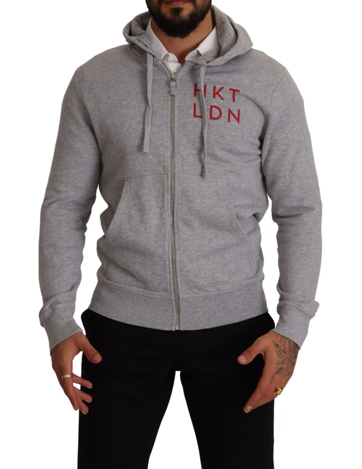 Elegant Hackett Full Zip Hooded Sweater sold by Louxly
