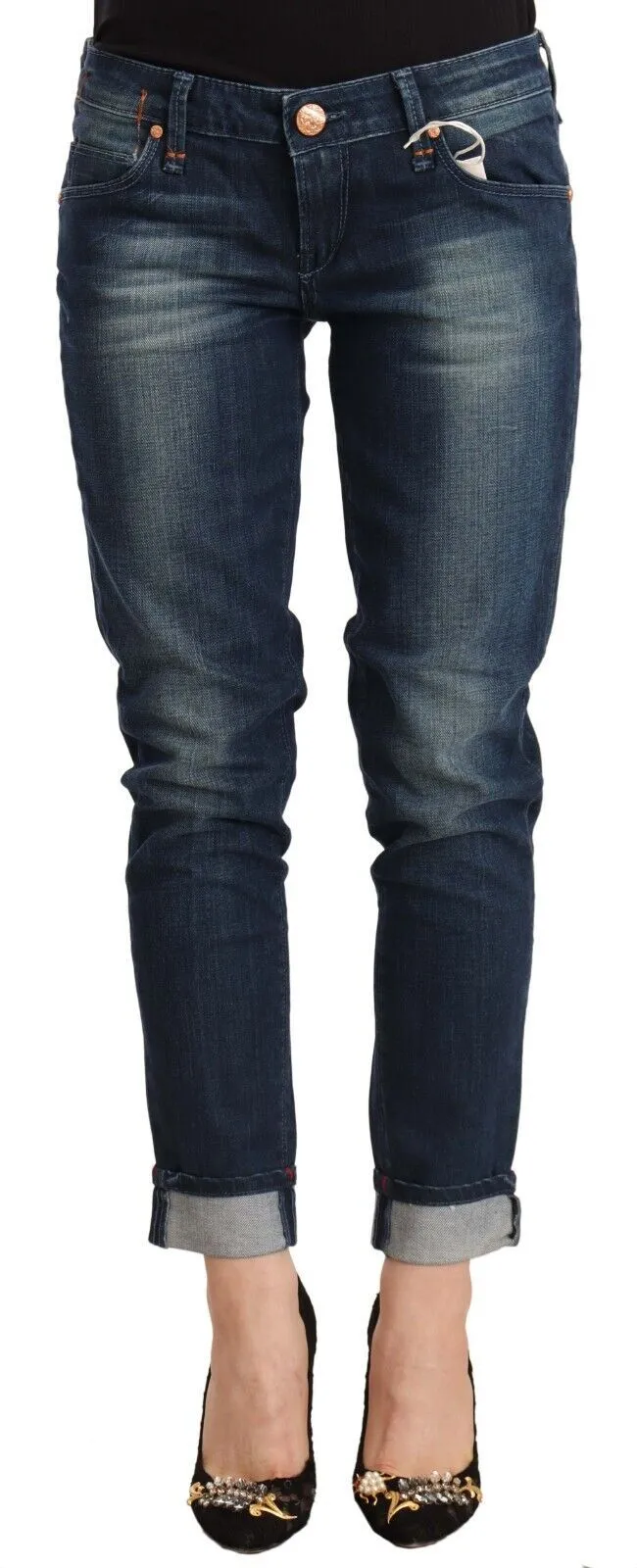 Sophisticated Skinny Blue Jeans sold by Louxly