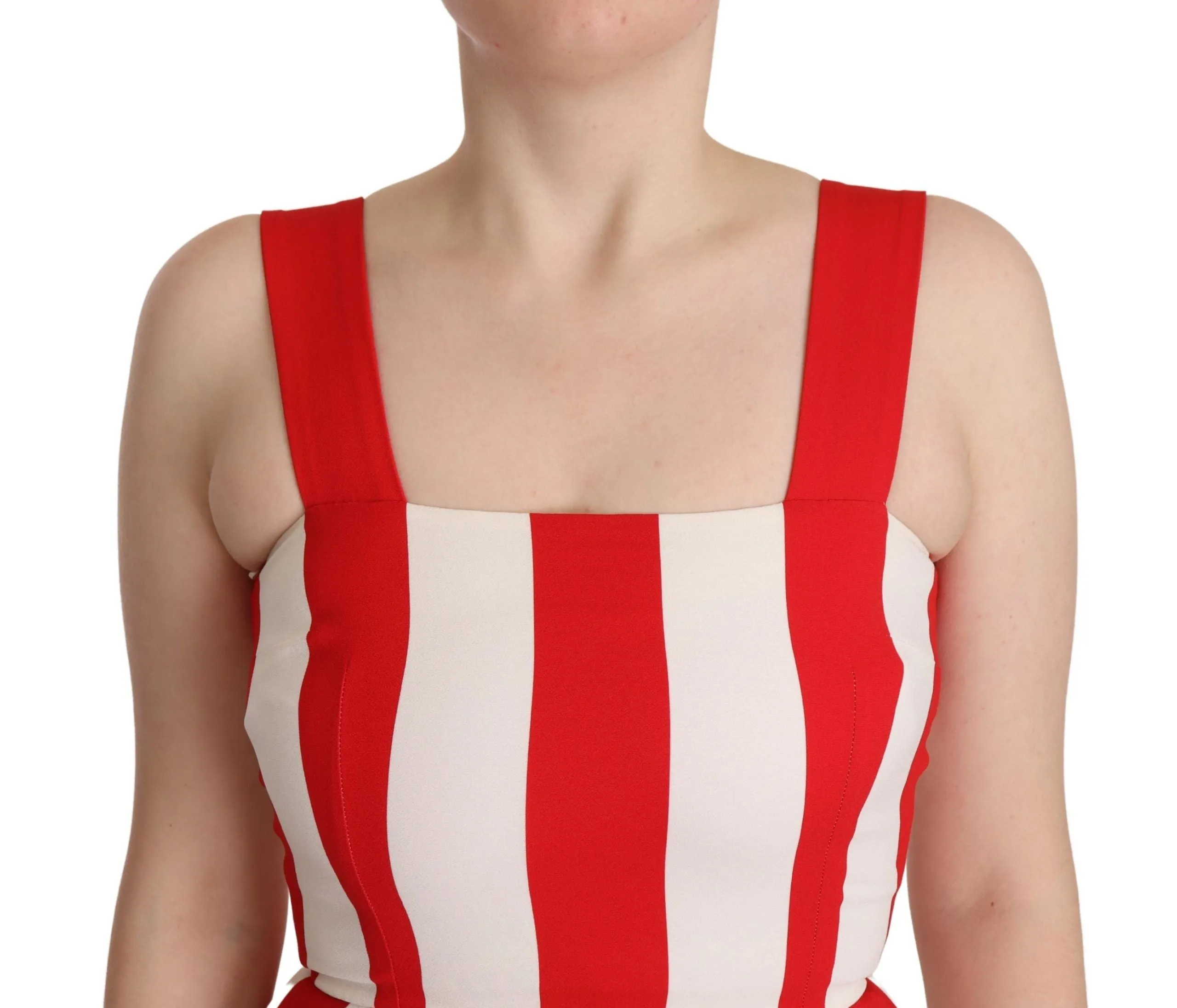 Elegant A-Line Striped Shift Dress sold by Louxly product image thumbnail 4