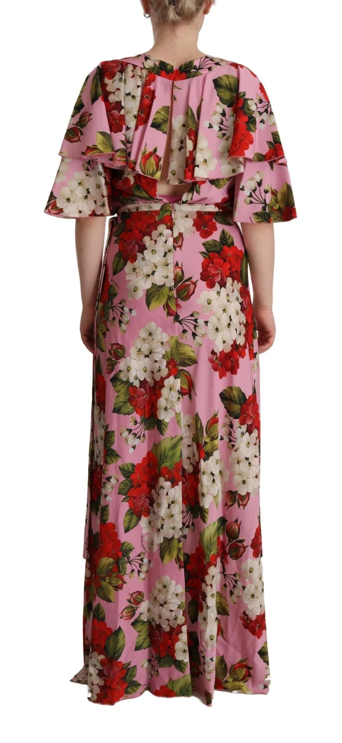 Enchanting Floral Silk Maxi Dress sold by Louxly product image thumbnail 4