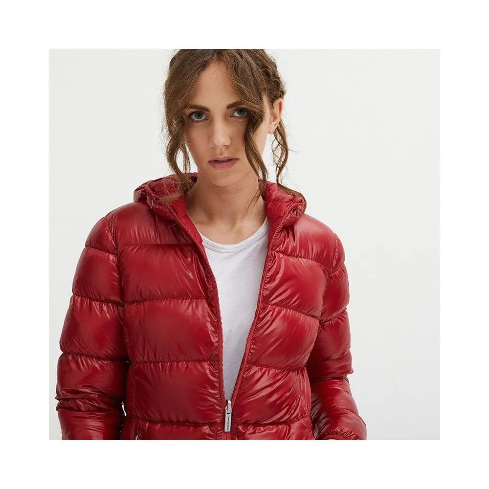 Red Nylon Women Jacket sold by Louxly product image thumbnail 3