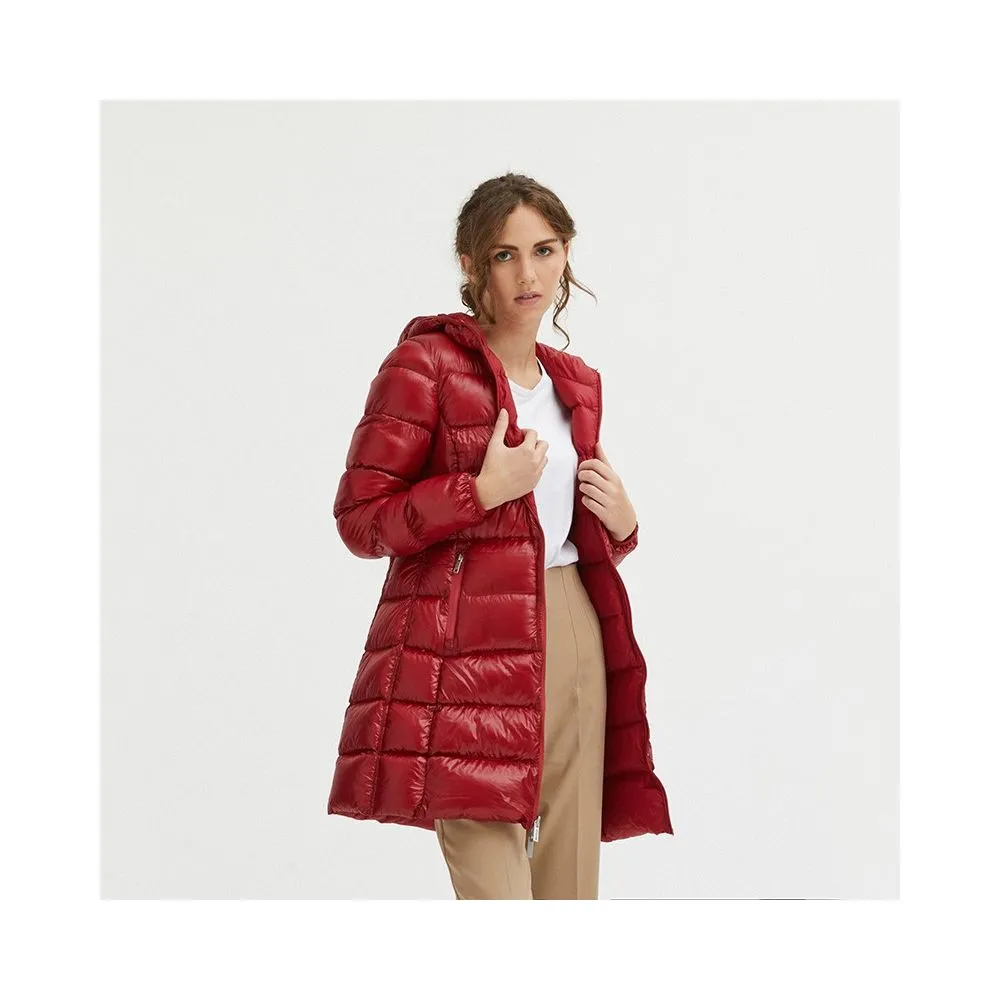 Red Nylon Women Jacket sold by Louxly product image thumbnail 4