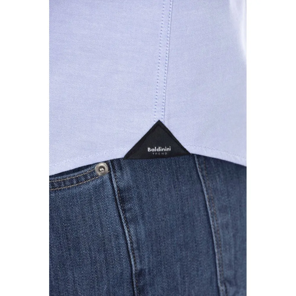 Light Blue Cotton Men Shirt sold by Louxly product image thumbnail 4