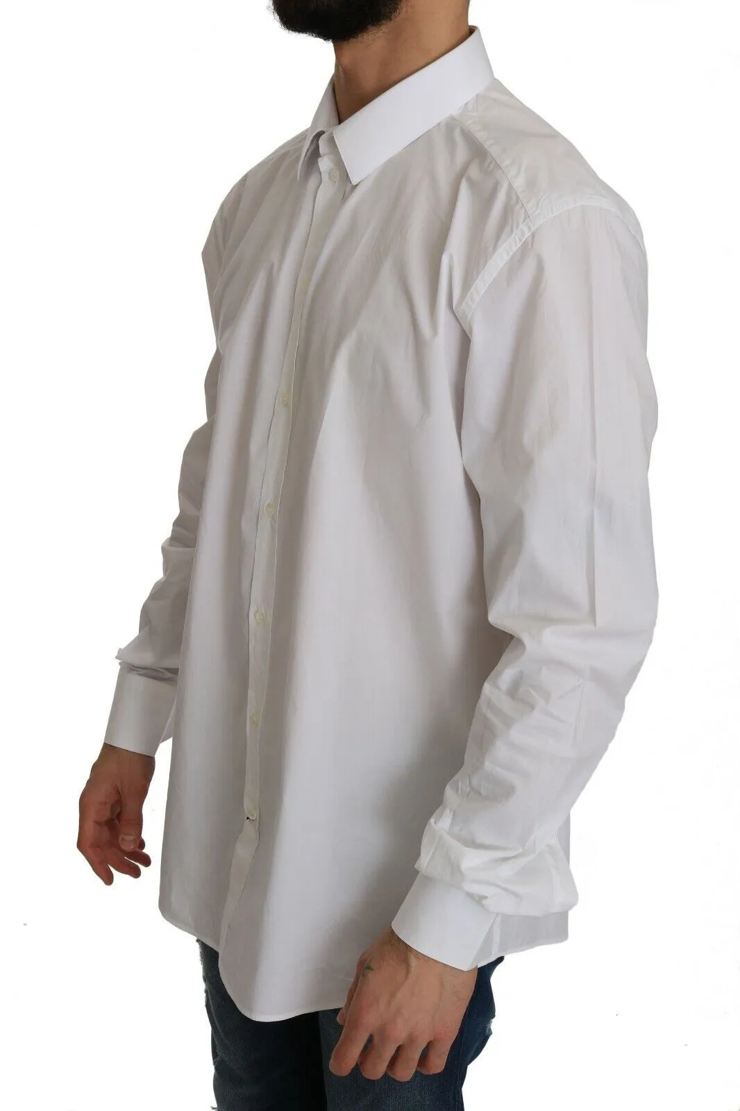 Exclusive White Slim Fit Formal Shirt sold by Louxly product image thumbnail 2