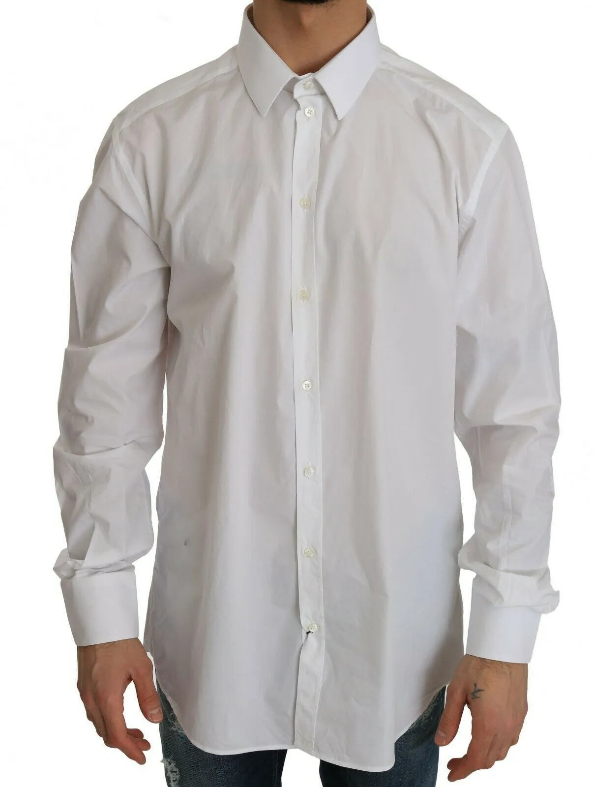 Exclusive White Slim Fit Formal Shirt sold by Louxly