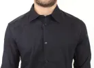 Elegant Blue Cotton Slim Casual Shirt sold by Louxly