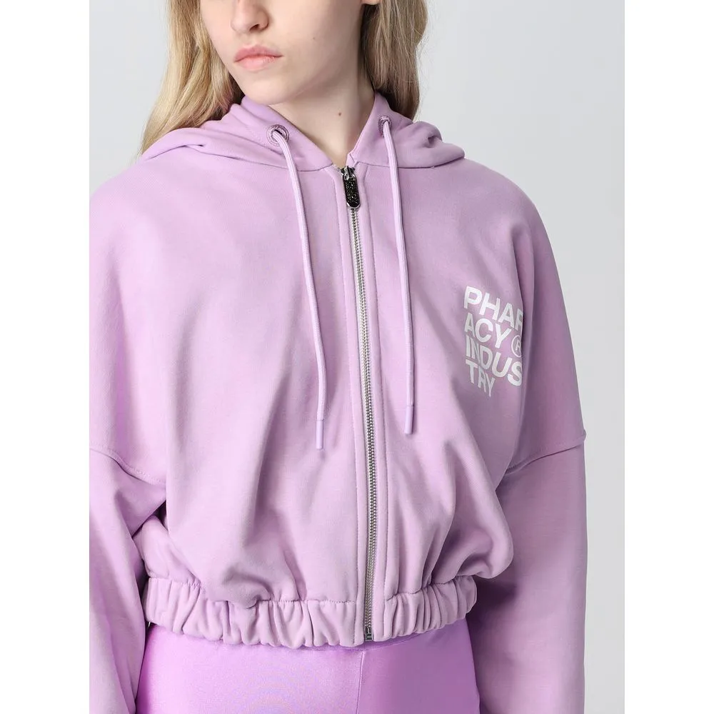 "Purple Cotton Women Sweater With Zip Closure" sold by Louxly product image thumbnail 4