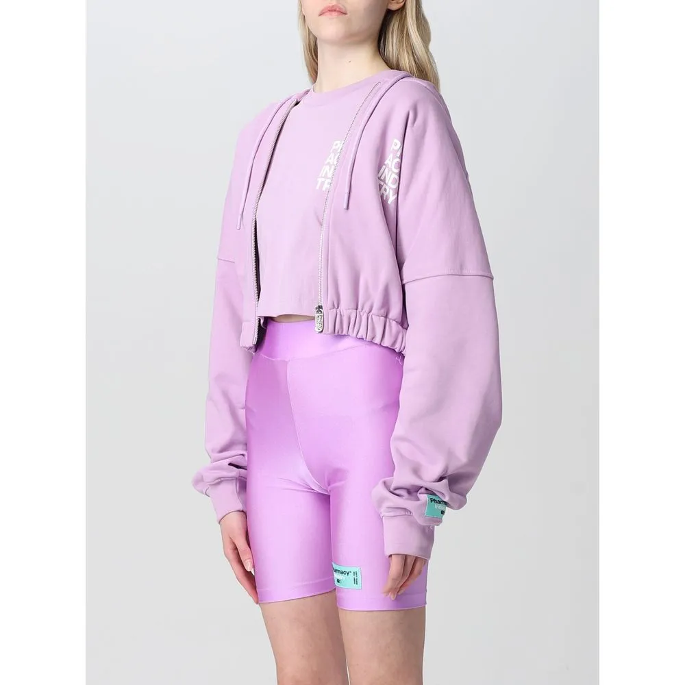 "Purple Cotton Women Sweater With Zip Closure" sold by Louxly product image thumbnail 3