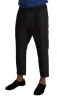 Elegant Cropped Pants in Gray and Bordeaux Hues sold by Louxly