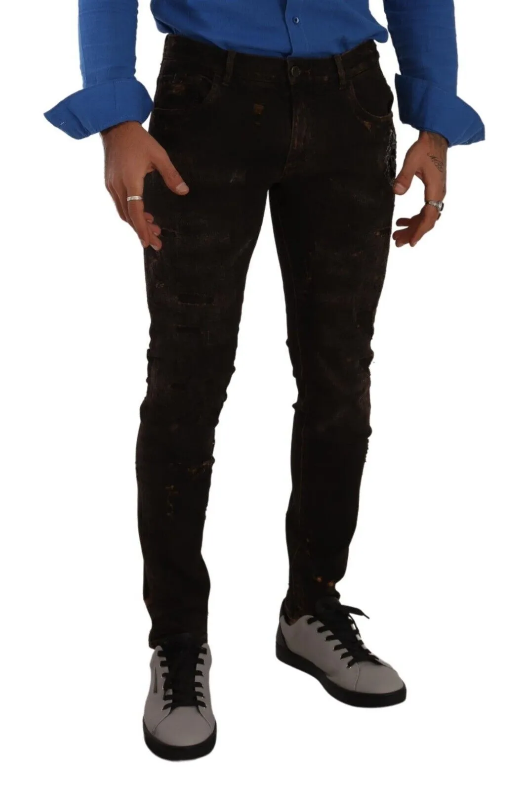 Svelte Distressed Denim Elegance sold by Louxly product image thumbnail 4