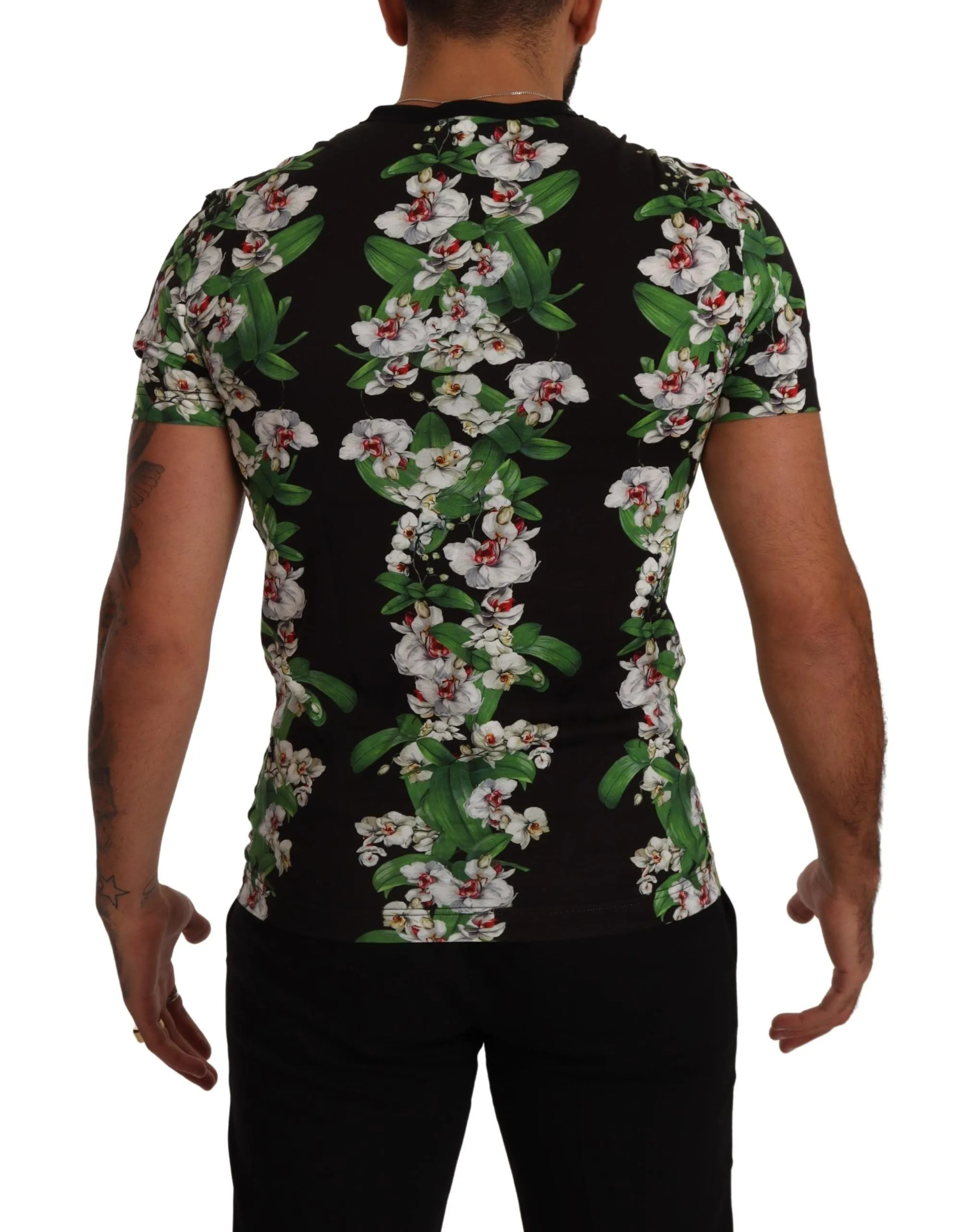 Elegant Floral Crewneck Tee for Men sold by Louxly product image thumbnail 5