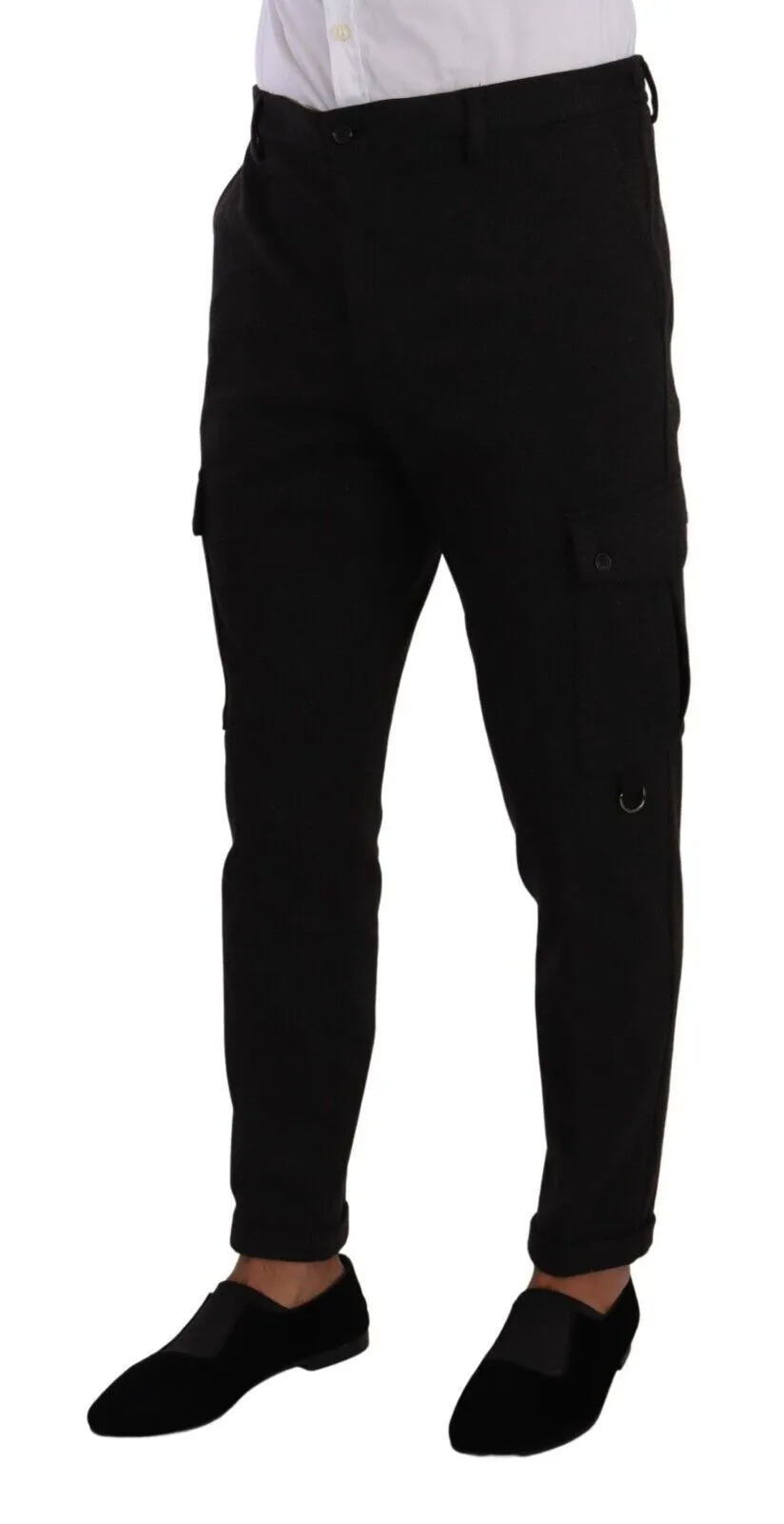 Sleek Skinny Cargo Pants in Timeless Black sold by Louxly product image thumbnail 2