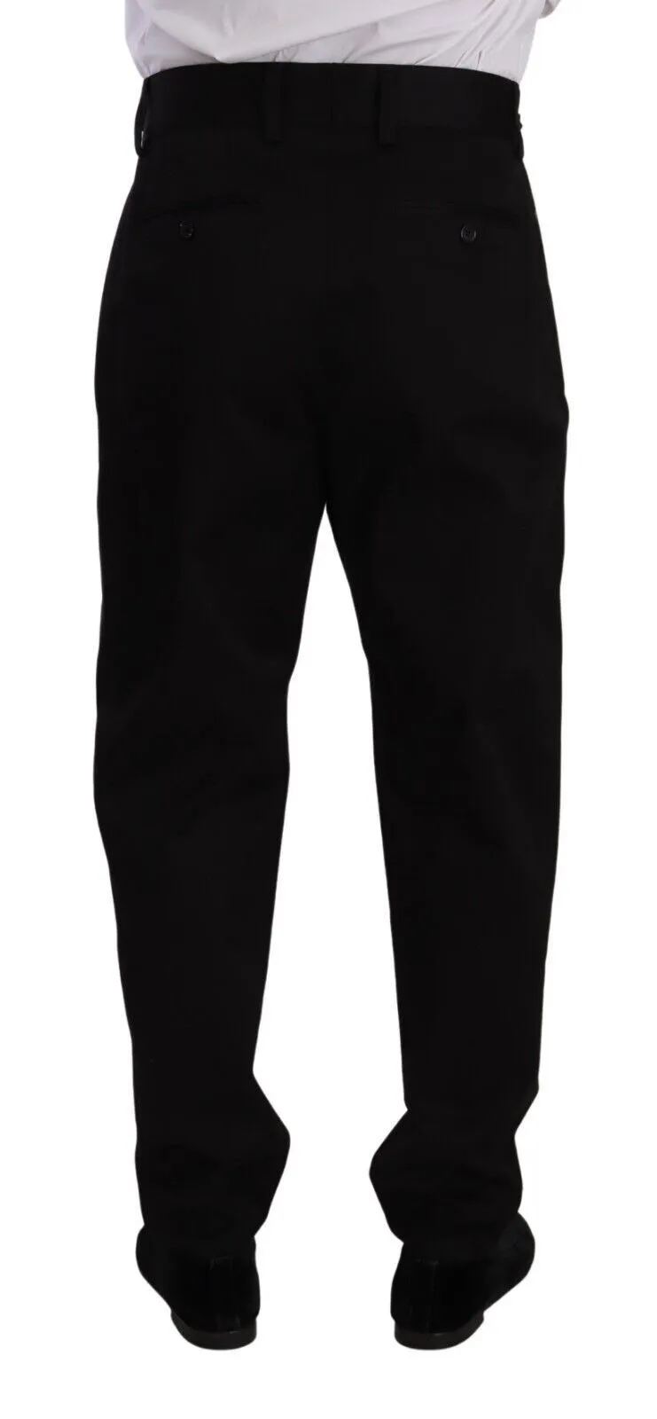Elegant Slim-Fit Cotton Trousers sold by Louxly product image thumbnail 3