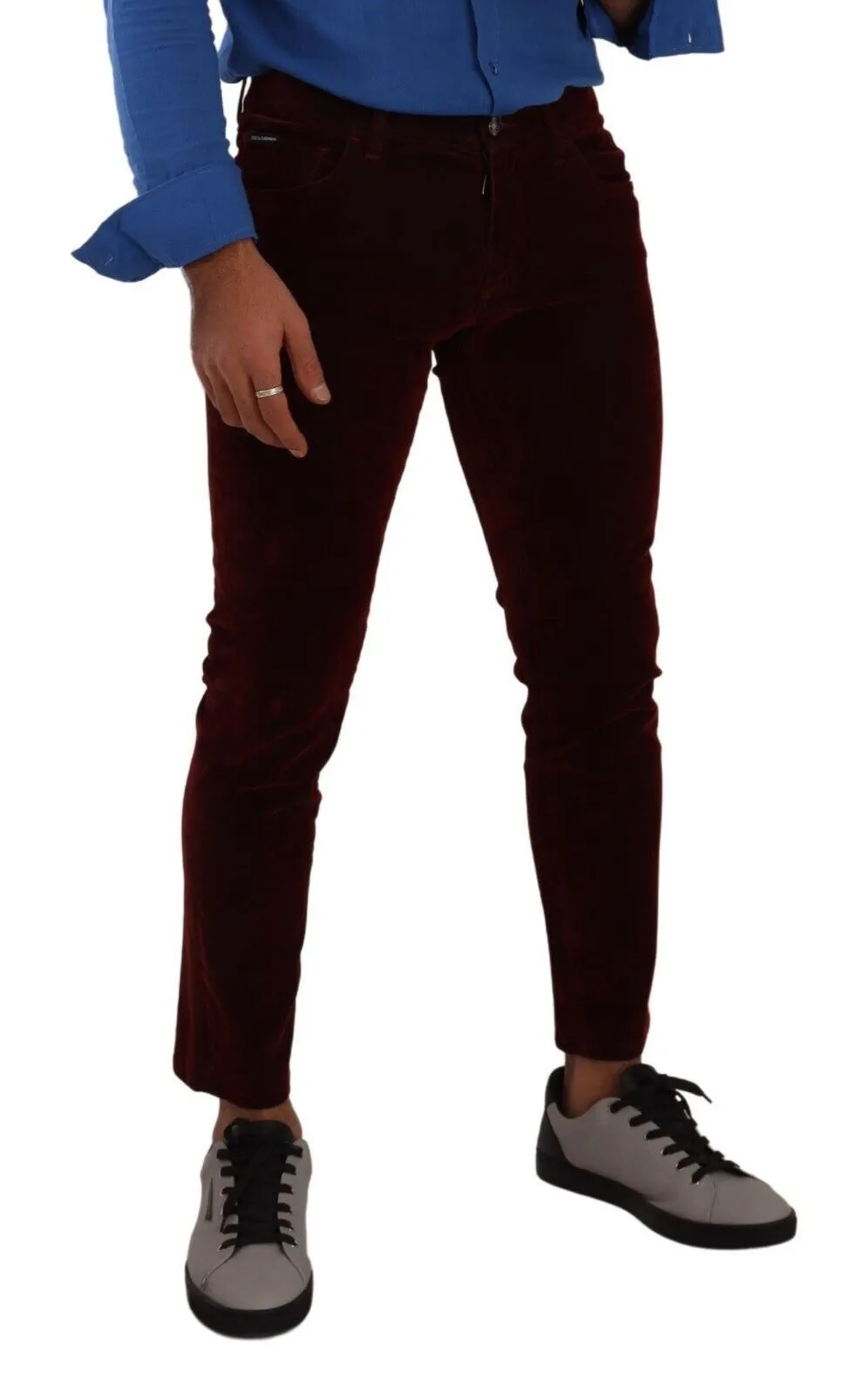 Bordeaux Slim Fit Skinny Jeans sold by Louxly product image thumbnail 4