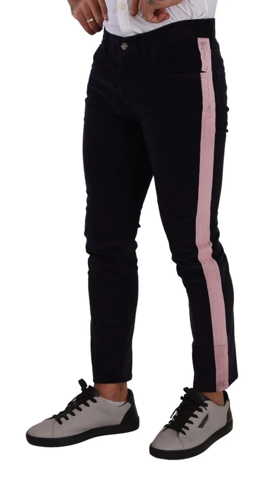 Elegant Slim Fit Corduroy Skinny Jeans sold by Louxly product image thumbnail 2