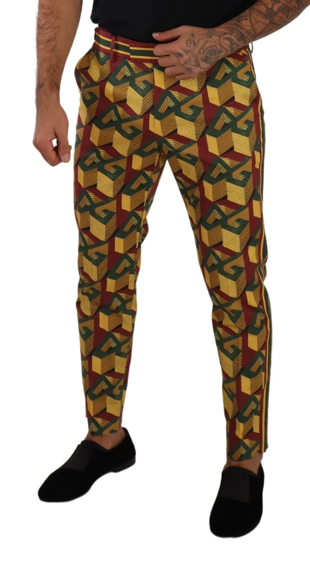 Elegant Multicolor Tapered Pants for Men sold by Louxly product image thumbnail 4
