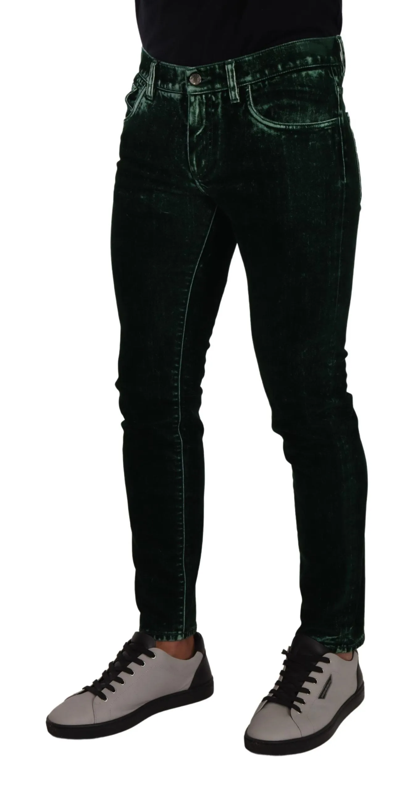Sleek Cotton-Blend Skinny Denim Jeans sold by Louxly product image thumbnail 2