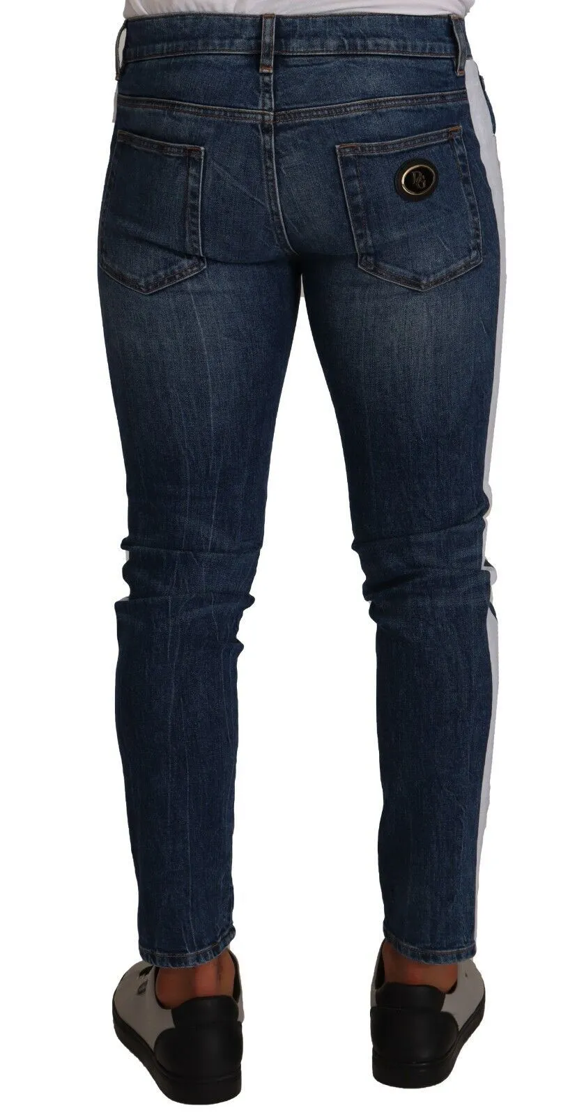 Slim Fit Blue Washed Denim Jeans sold by Louxly product image thumbnail 3