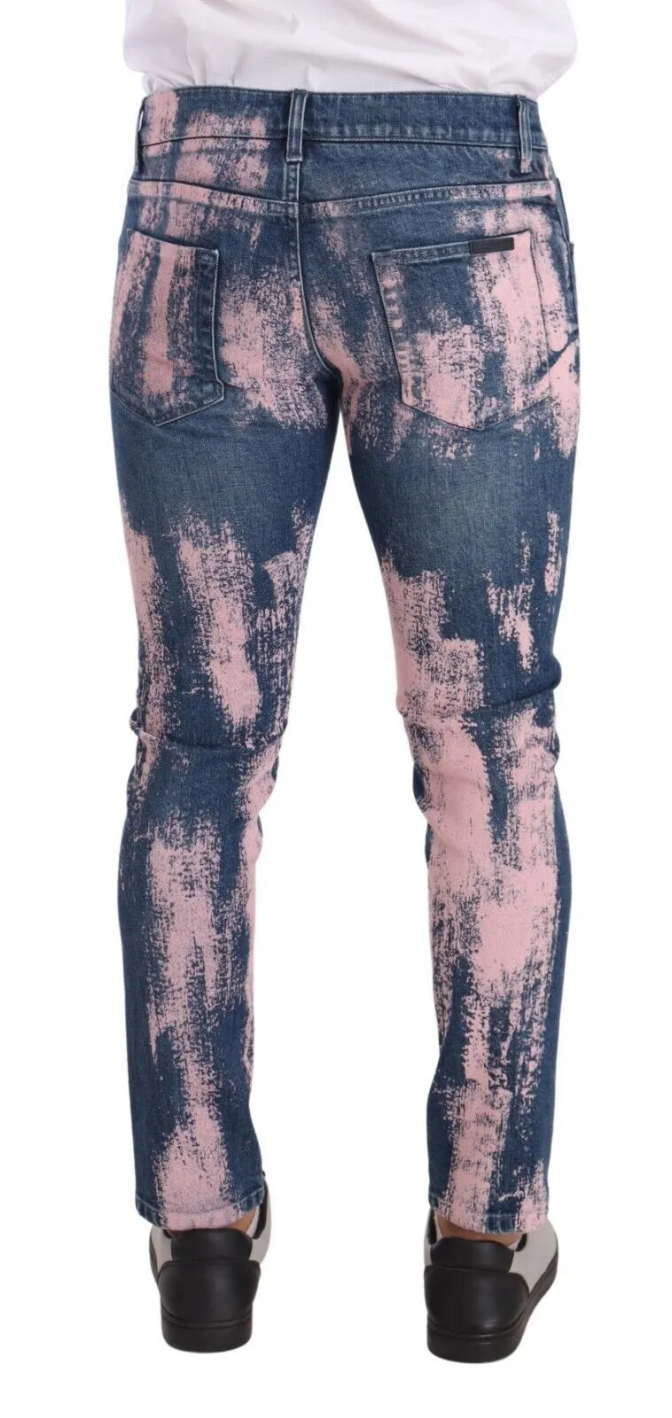Elegant Skinny Slim Fit Denim Jeans in Tie Dye sold by Louxly product image thumbnail 3