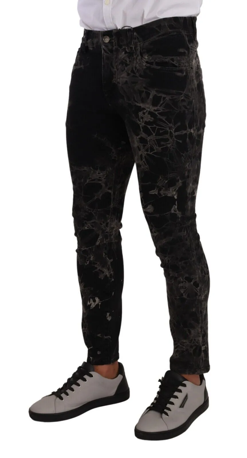 Slim Fit Patterned Skinny Jeans sold by Louxly product image thumbnail 4