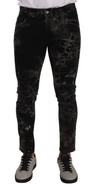 Slim Fit Patterned Skinny Jeans sold by Louxly