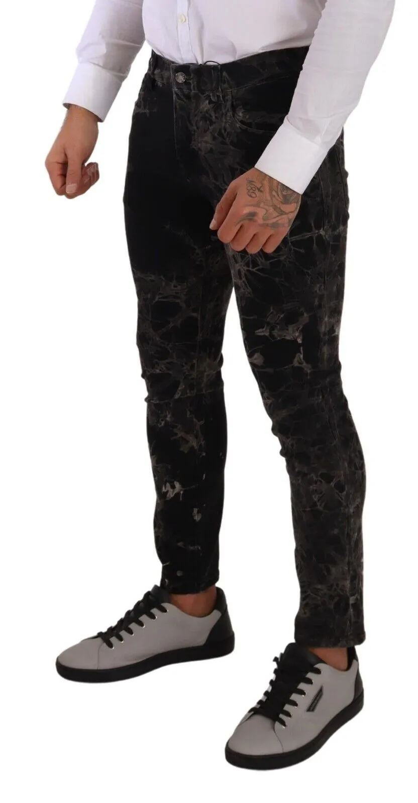 Slim Fit Patterned Skinny Jeans sold by Louxly product image thumbnail 3