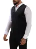 Elegant Grey Double-Breasted Dress Vest sold by Louxly