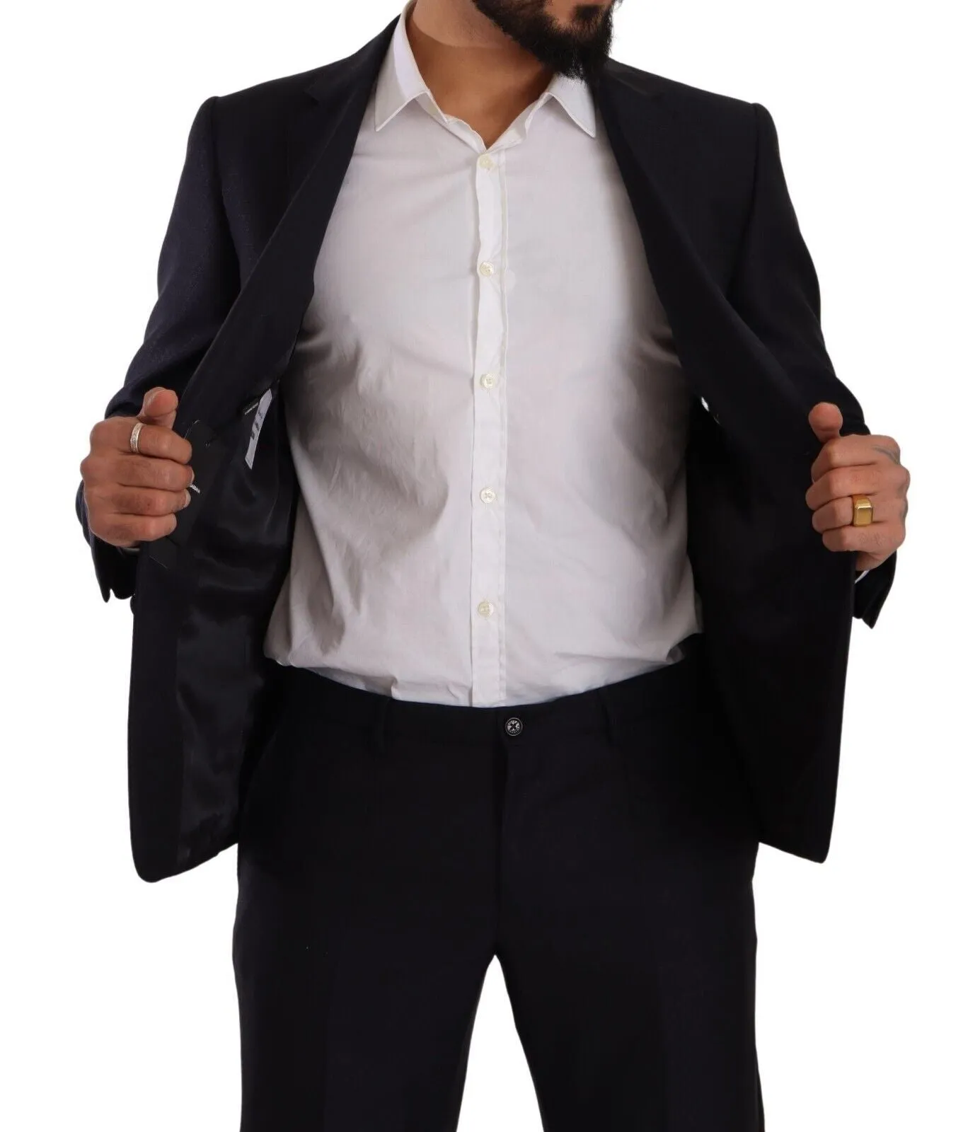 Elegant Slim Fit Wool Silk Cashmere Men's Suit sold by Louxly product image thumbnail 5