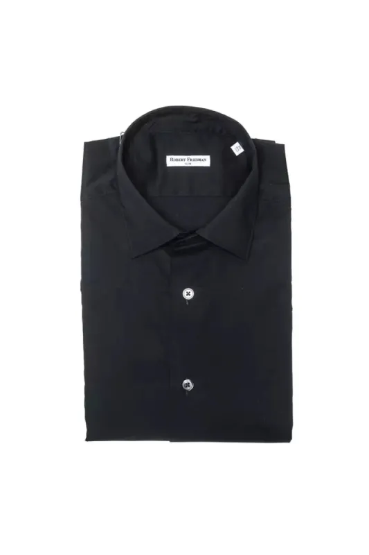 Black Cotton Men Shirt sold by Louxly