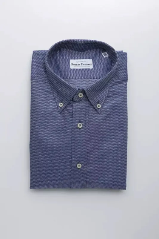 Blue Cotton Men Shirt sold by Louxly