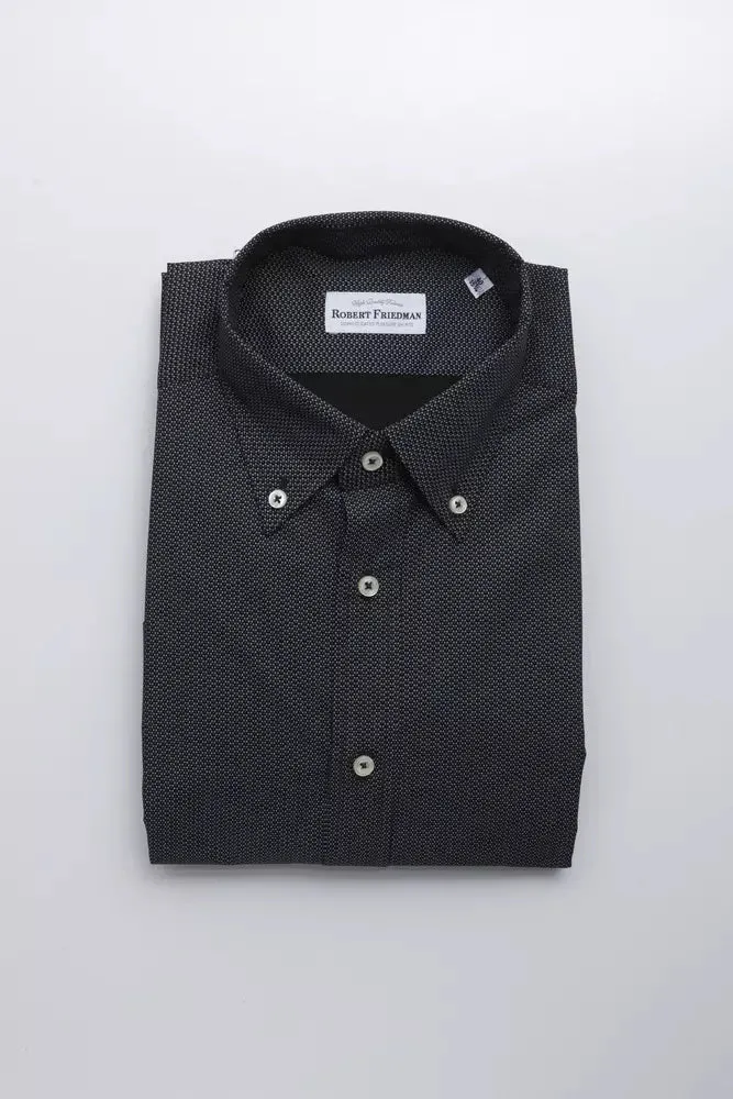 Black Cotton Men Shirt sold by Louxly