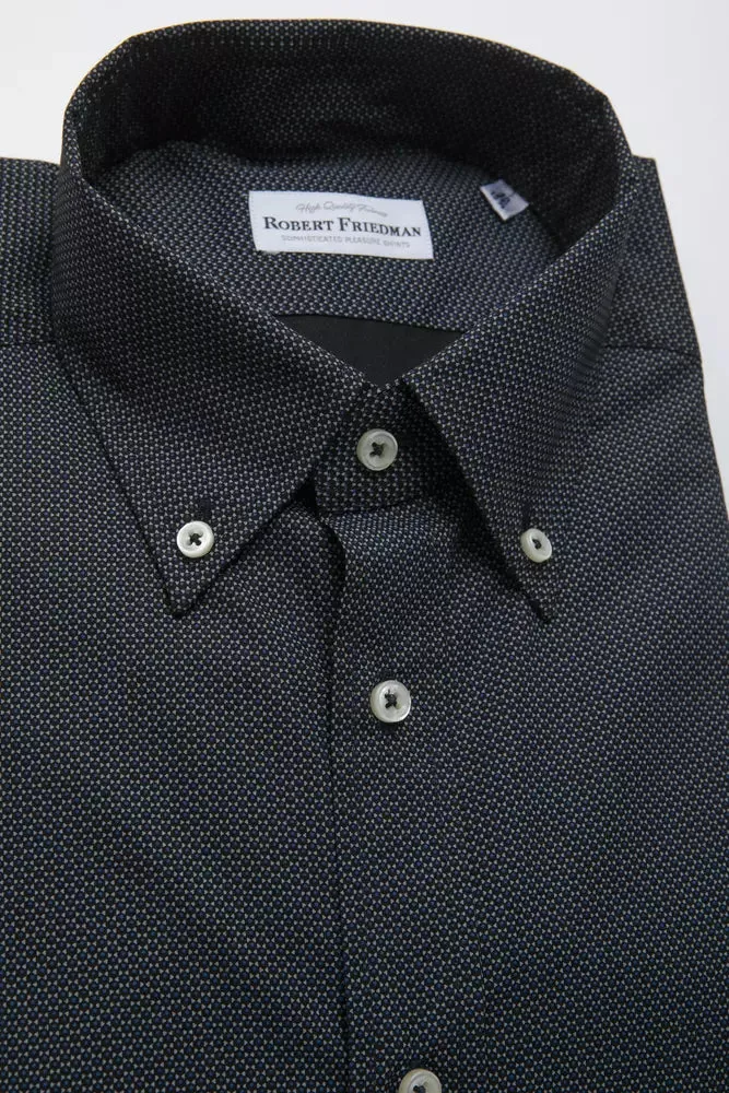 Black Cotton Men Shirt sold by Louxly product image thumbnail 2