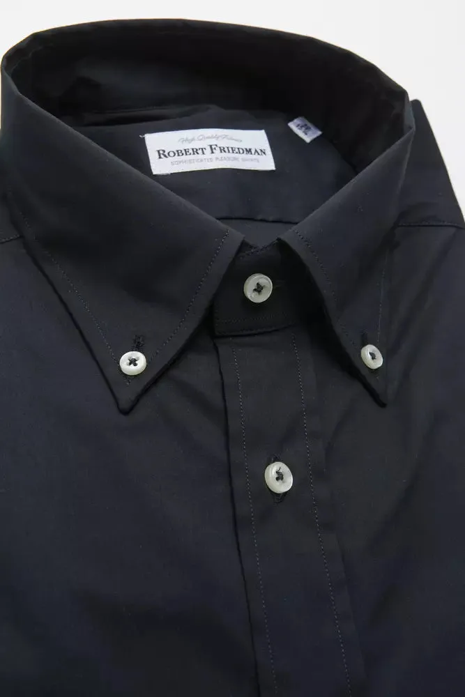 Black Cotton Men Shirt sold by Louxly product image thumbnail 2