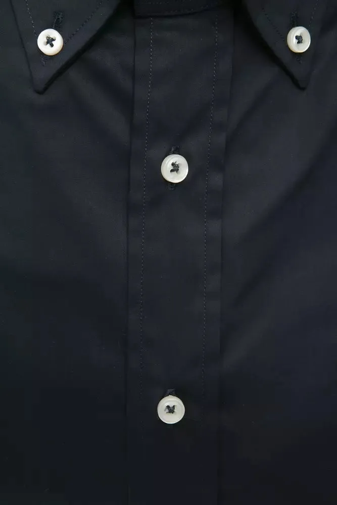 Black Cotton Men Shirt sold by Louxly product image thumbnail 3