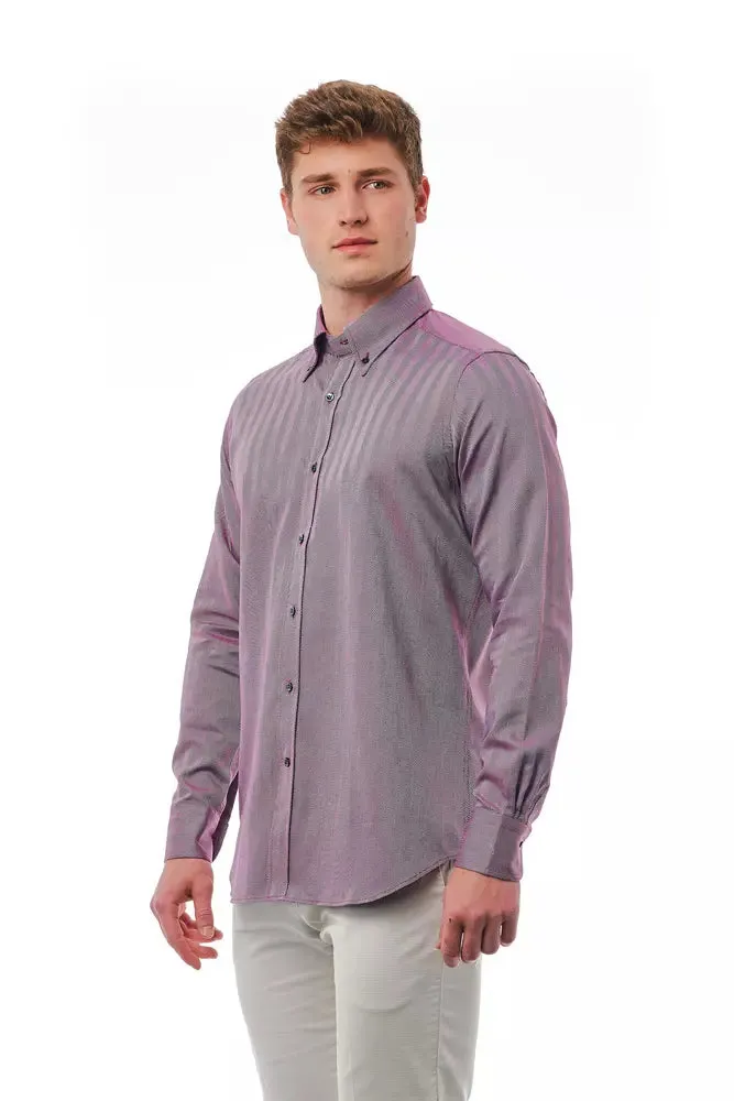Burgundy Cotton Men Shirt sold by Louxly product image thumbnail 2
