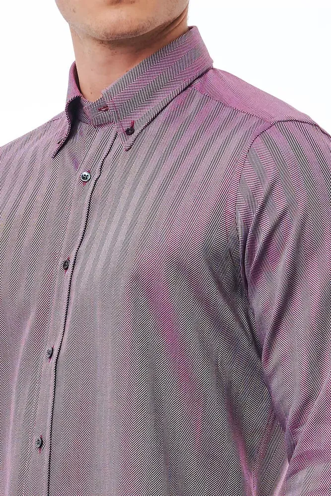 Burgundy Cotton Men Shirt sold by Louxly product image thumbnail 3