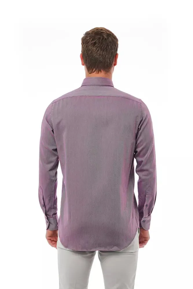 Burgundy Cotton Men Shirt sold by Louxly product image thumbnail 4